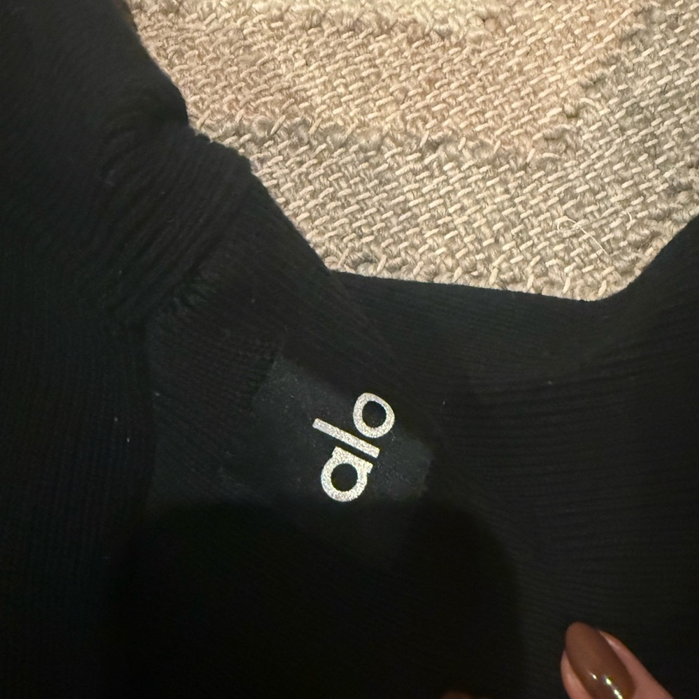Alo Scholar Cardigan Black - Medium - Picture 6 of 7
